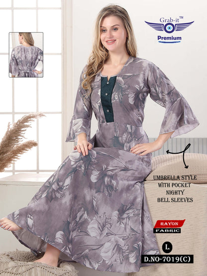 Umbrella 2111 Grab It Rayon Night Gowns