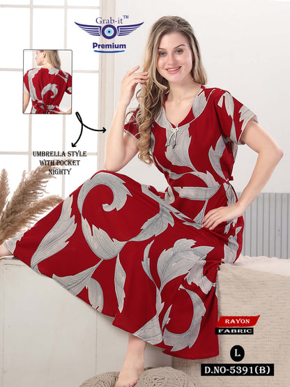 Umbrella 2211 Grab It Rayon Night Gowns