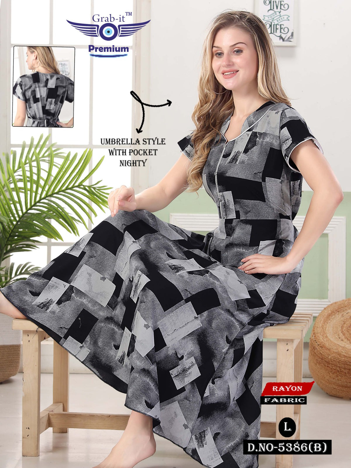 Umbrella Style 1106 Grab It Night Gowns – Kavya Style Plus