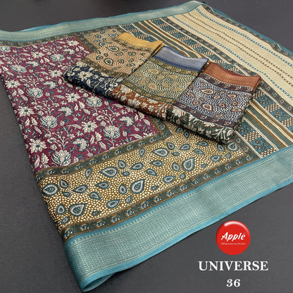 Universe 36-38 Apple Jacquard Sarees