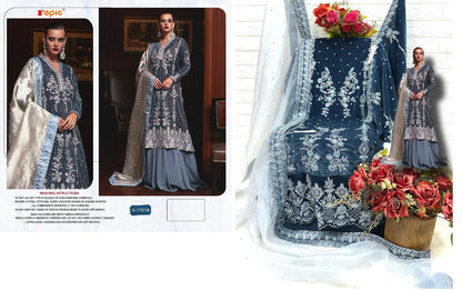 V 17018 Fepic Velvet Pakistani Salwar Suits