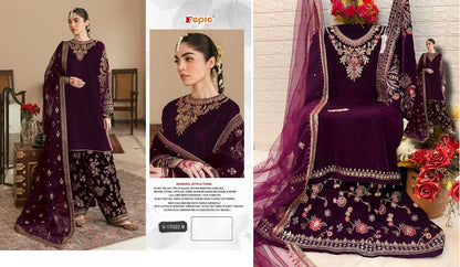 V 17022 Fepic Velvet Suits