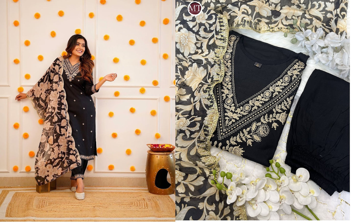 V Neck-0102 Aarohi Rayon Afghani Readymade Suit