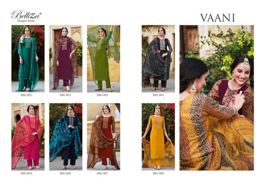 Vaani Belliza Designer Studio Viscose Rayon Plazzo Style Suits