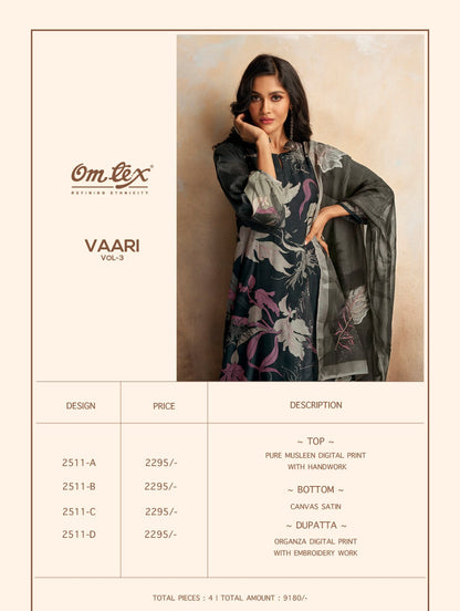 Vaari Vol 3 Omtex Pant Style Suits