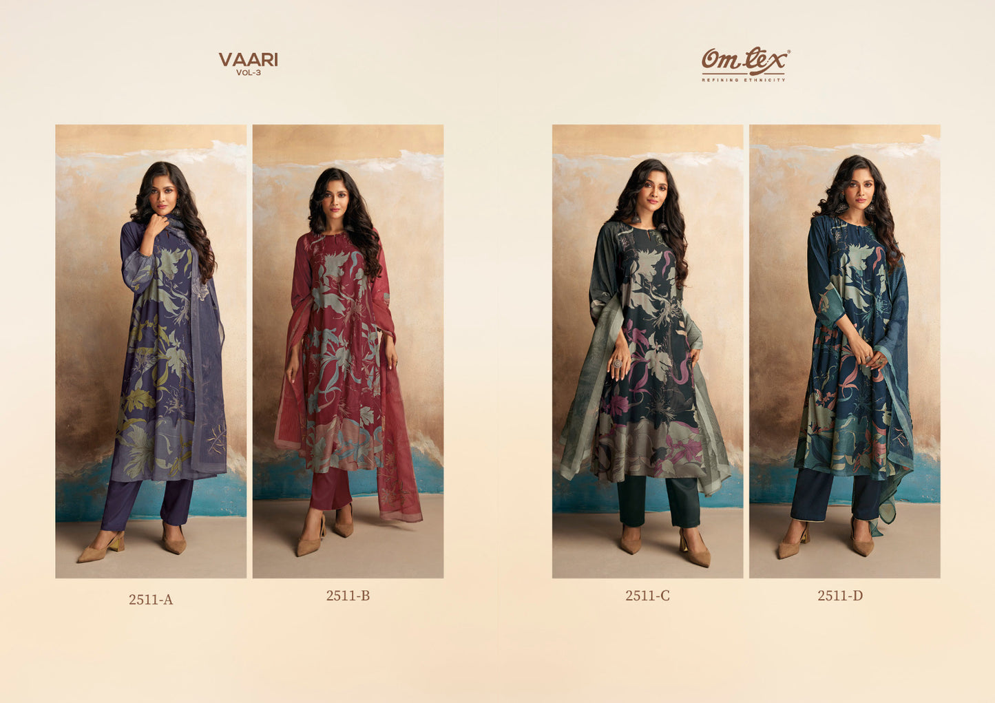 Vaari Vol 3 Omtex Pashmina Suits