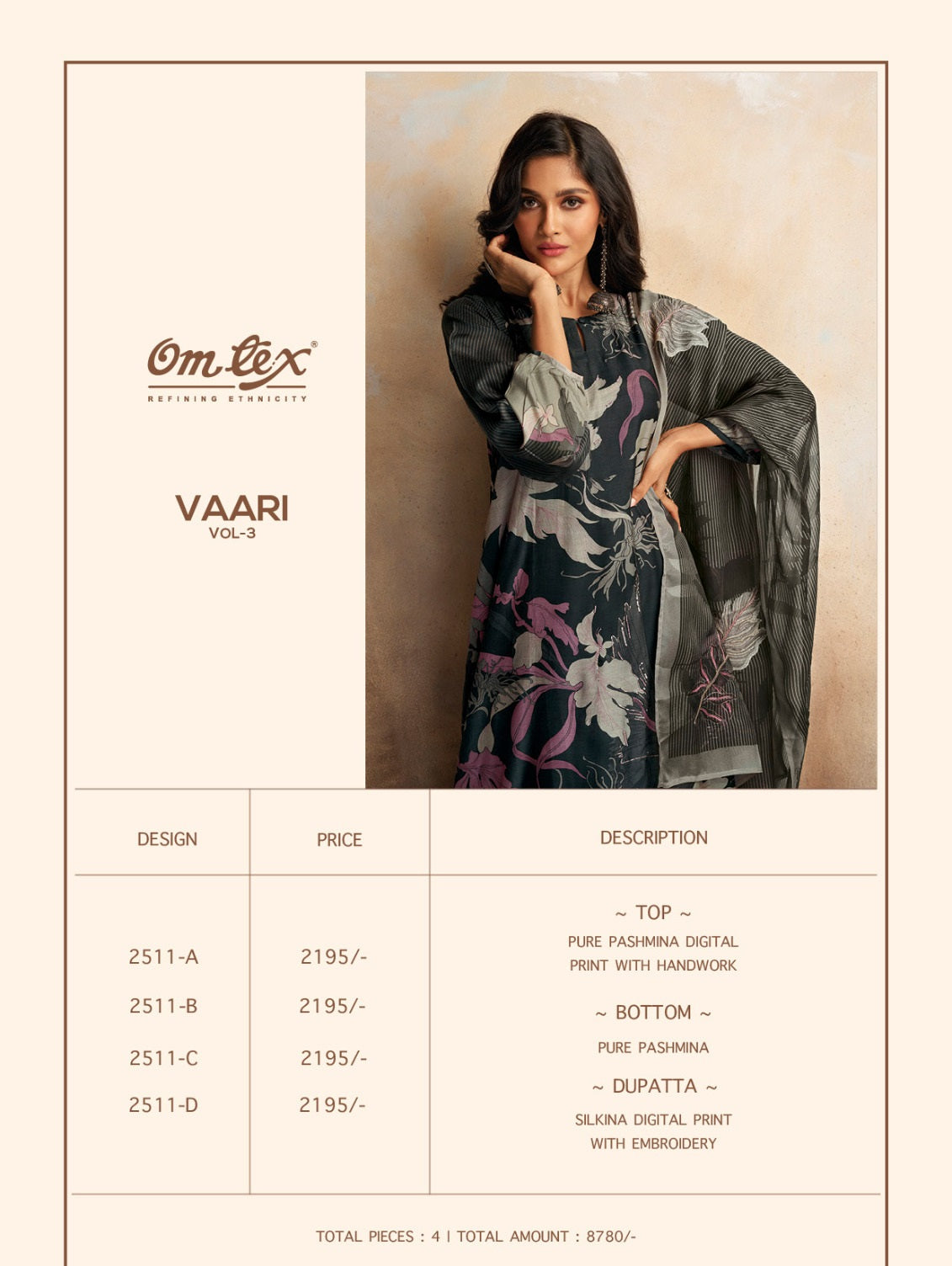 Vaari Vol 3 Omtex Pashmina Suits