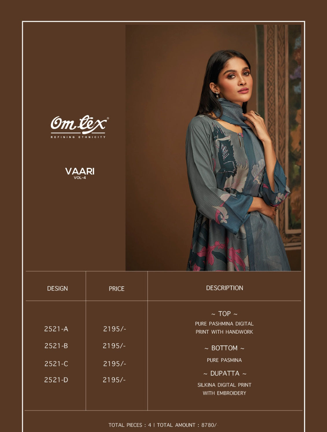 Vaari Vol 4 Omtex Pashmina Suits