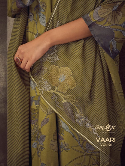 Vaari Vol Xi Omtex Muslin Pant Style Suits