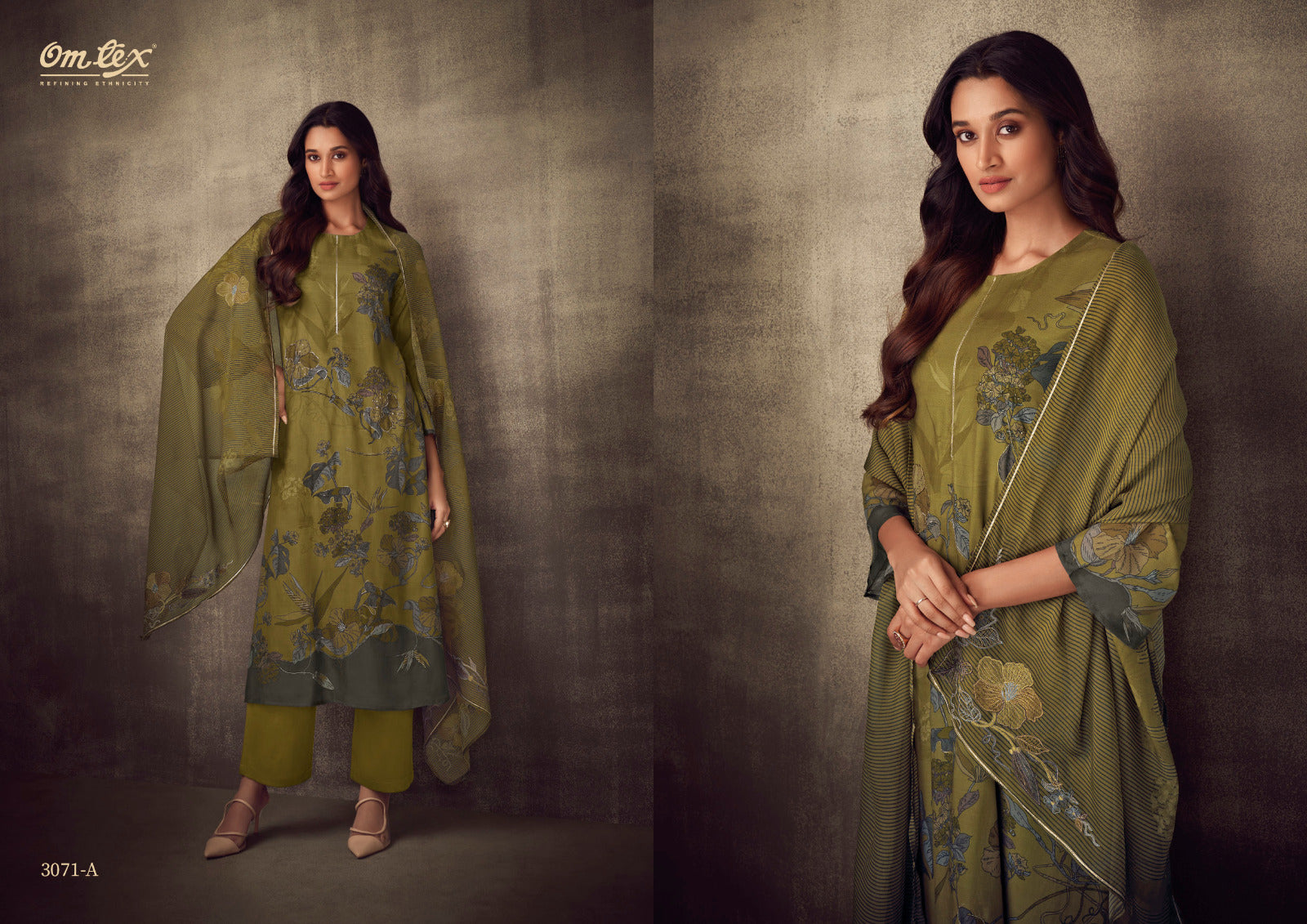 Vaari Vol Xi Omtex Muslin Pant Style Suits