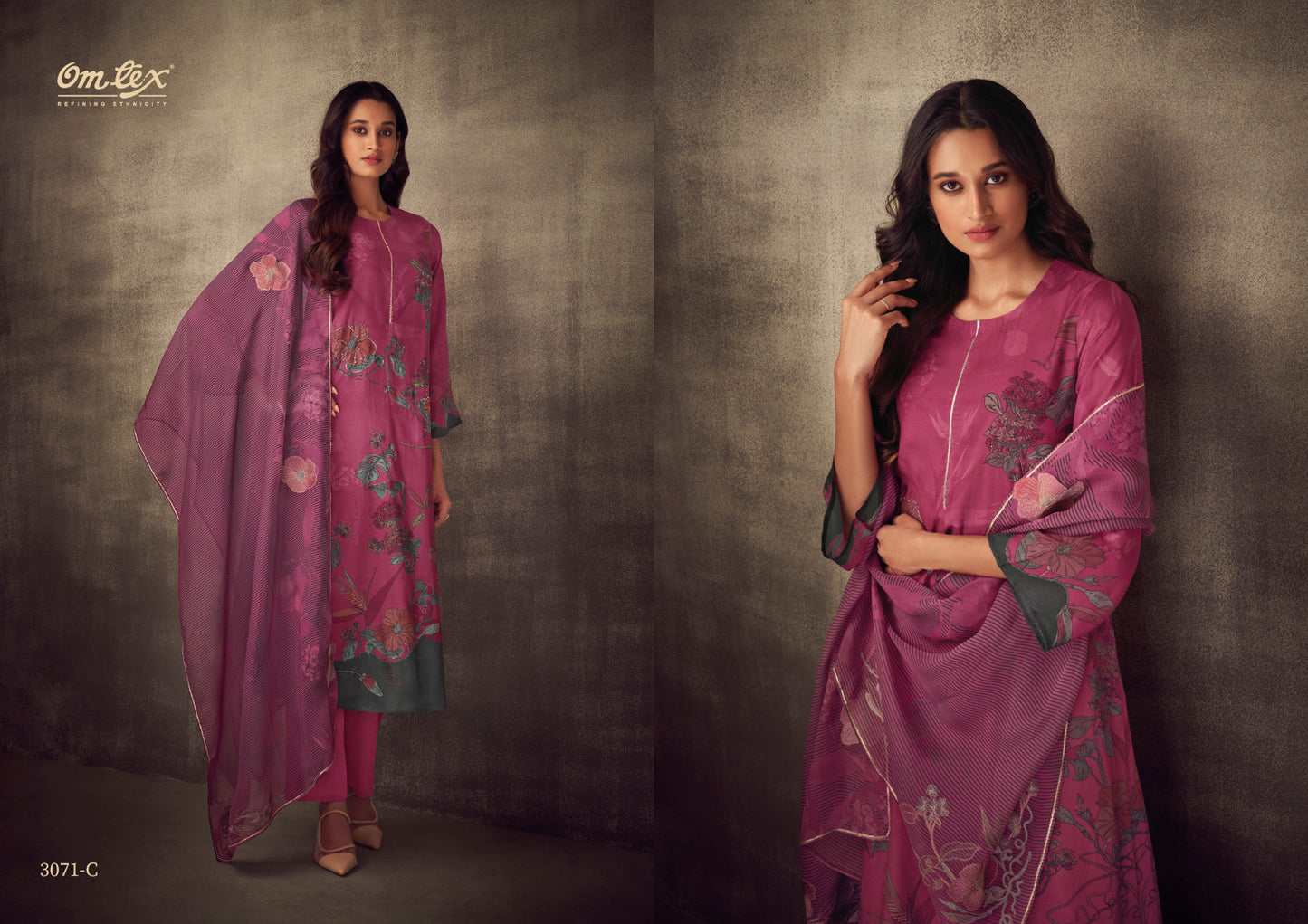 Vaari Vol Xi Omtex Muslin Pant Style Suits