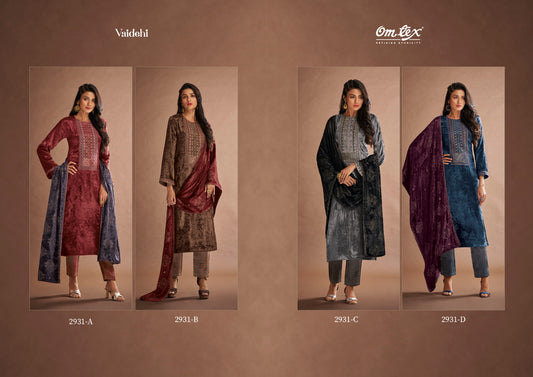 Vaidehi Omtex Velvet Suits