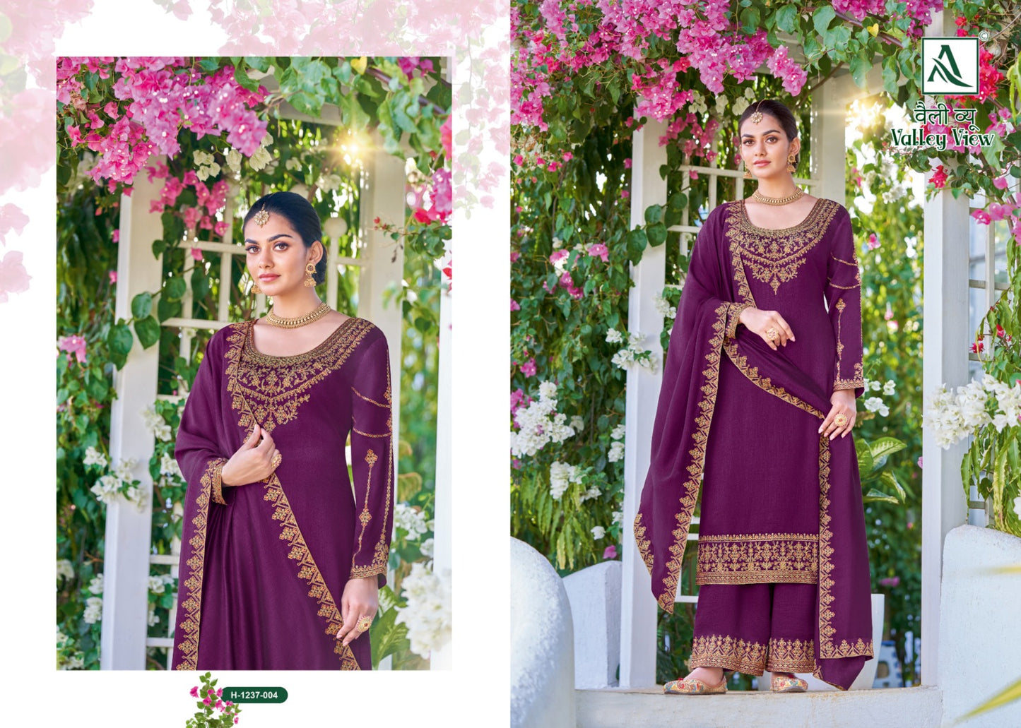 Valley View Alok Silk Plazzo Style Suits