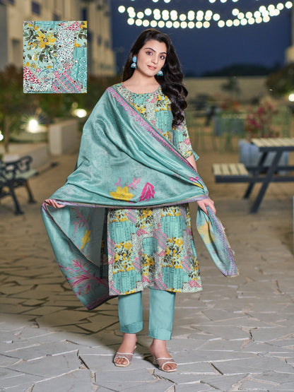 Vaman Parra Studio Modal Chanderi Readymade Pant Style Suits