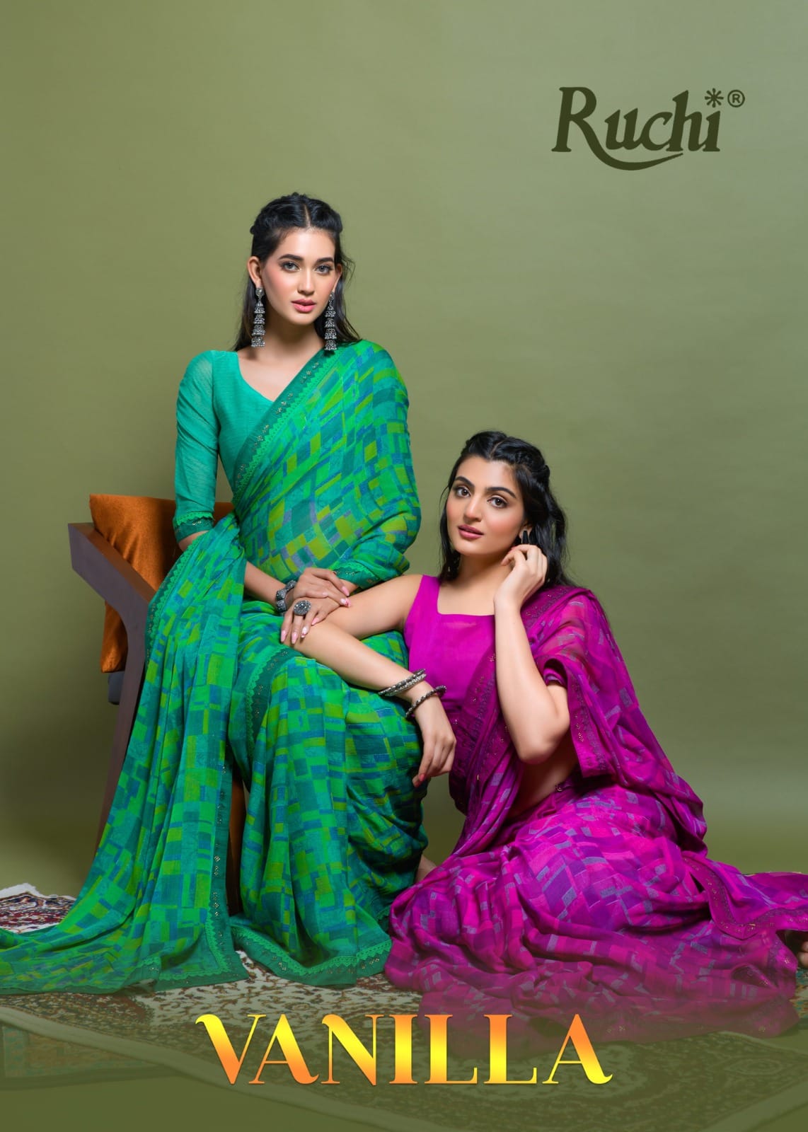 Vanilla Vol 3 Ruchi Chiffon Sarees