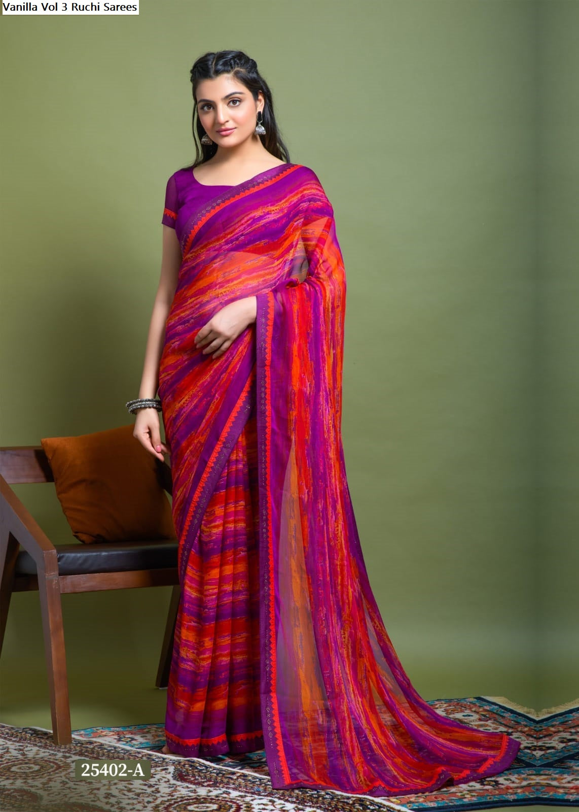 Vanilla Vol 3 Ruchi Chiffon Sarees