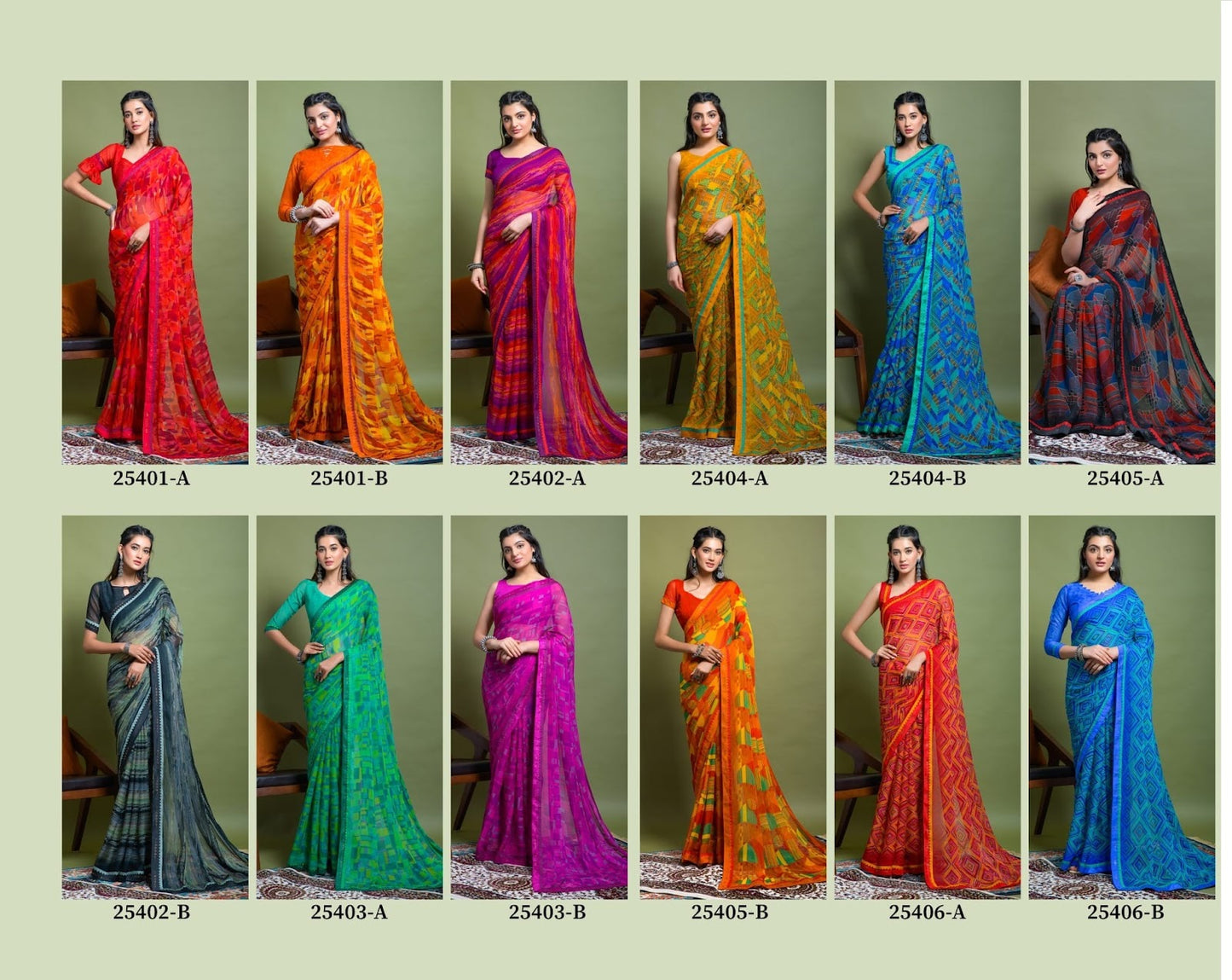 Vanilla Vol 3 Ruchi Chiffon Sarees