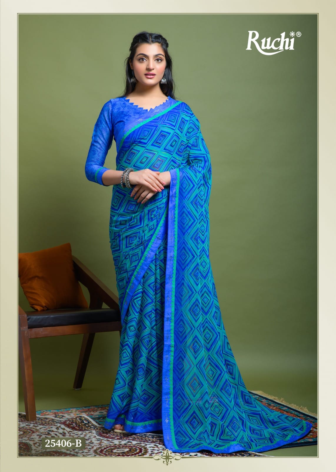 Vanilla Vol 3 Ruchi Chiffon Sarees