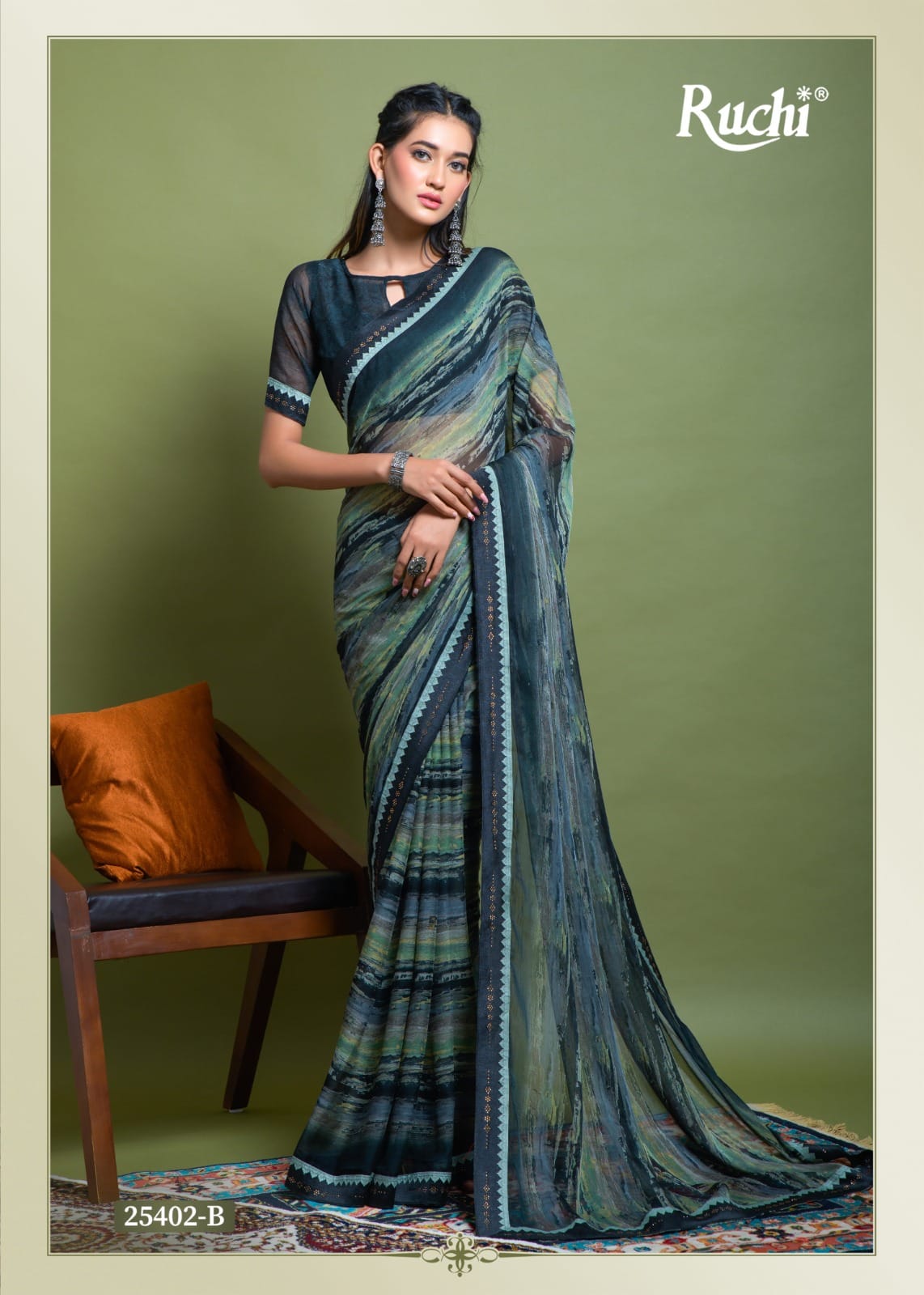 Vanilla Vol 3 Ruchi Chiffon Sarees