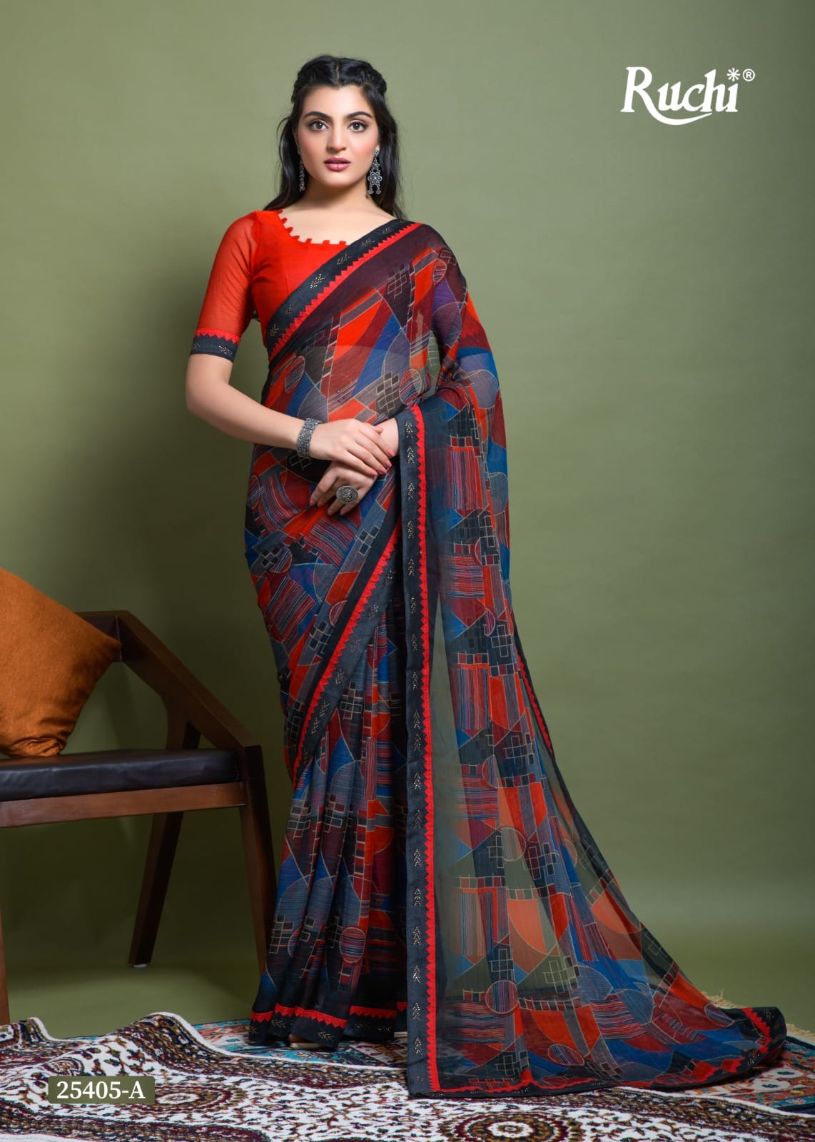 Vanilla Vol 3 Ruchi Chiffon Sarees