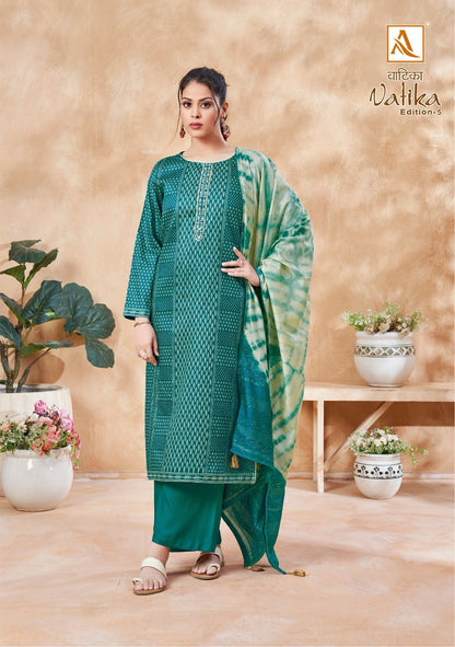 Vatika Edition-5 Alok Jaam Cotton Pant Style Suits