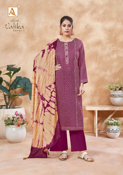 Vatika Edition-5 Alok Jaam Cotton Pant Style Suits