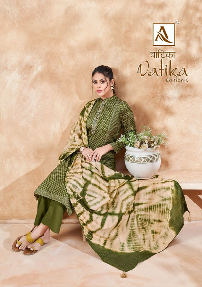 Vatika Edition-5 Alok Jaam Cotton Pant Style Suits
