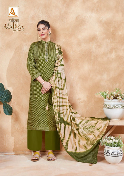 Vatika Edition-5 Alok Jaam Cotton Pant Style Suits