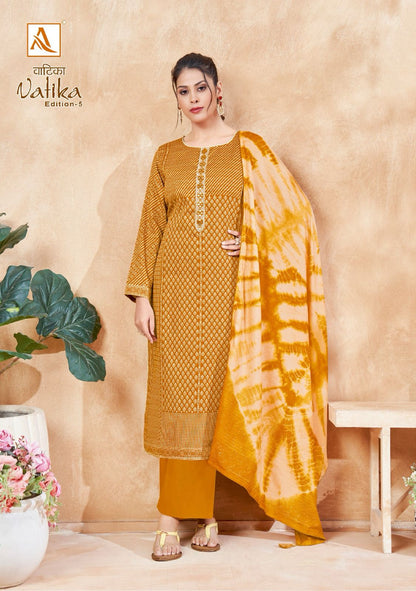Vatika Edition-5 Alok Jaam Cotton Pant Style Suits