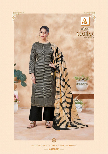 Vatika Edition-5 Alok Jaam Cotton Pant Style Suits