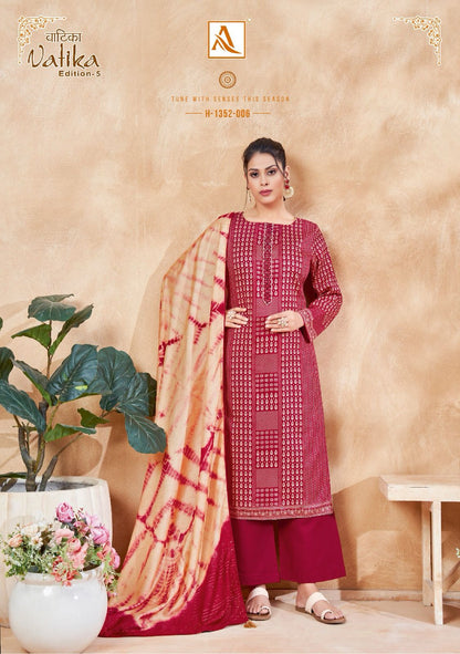 Vatika Edition-5 Alok Jaam Cotton Pant Style Suits