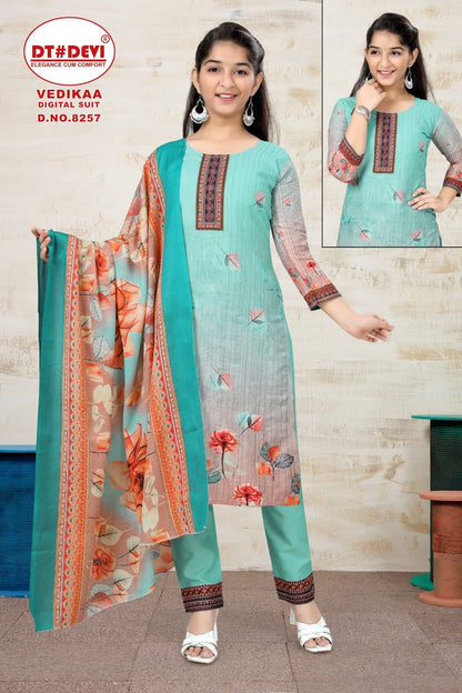 Vedikaa-8257 Dt Devi Readymade Pant Style Suits