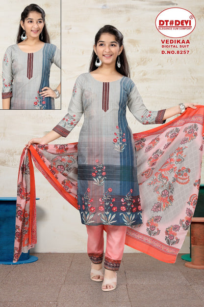 Vedikaa-8257 Dt Devi Readymade Pant Style Suits