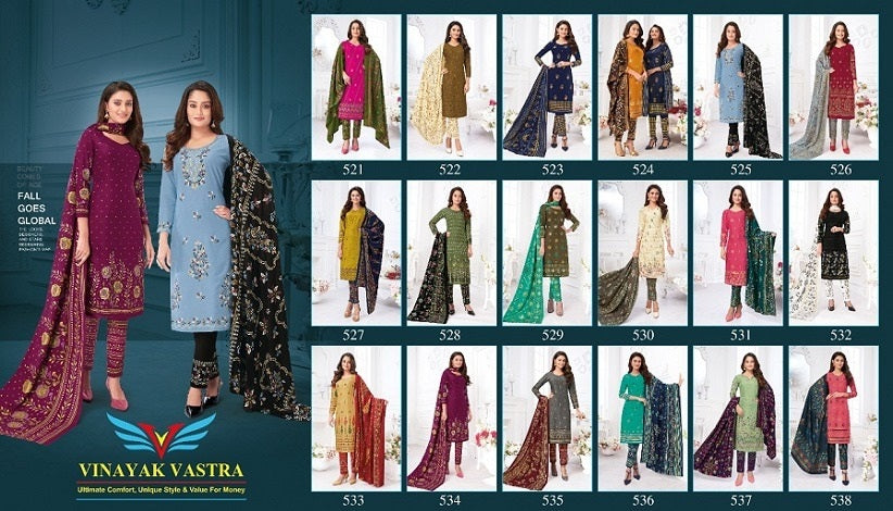 Veer Zaara Vol 5 Vinayak Vastra Pant Style Suits