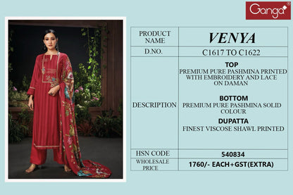 Venya Ganga Pashmina Suits