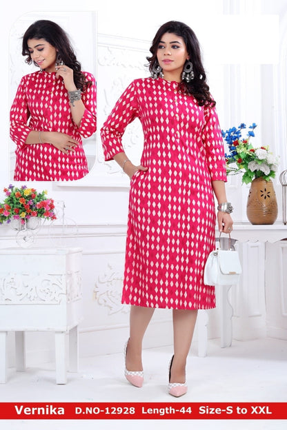 Vernika-0901 Zoya Rayon Knee Length Kurtis