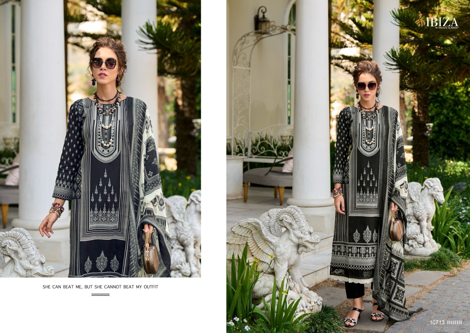 Veronica Rose Ibiza Lawn Cotton Pant Style Suits