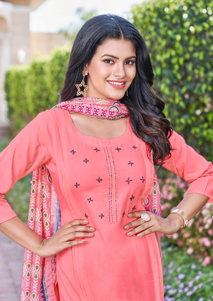 Vidisha Vol 7 Karissa Rayon Readymade Pant Style Suits