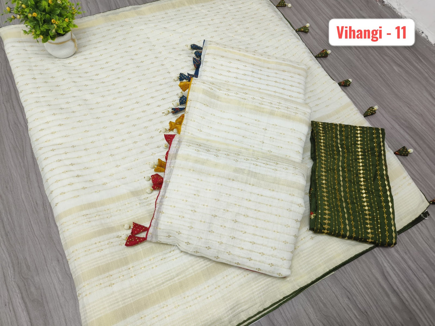 Vihangi-11 Kalpveli Spun Cotton Sarees