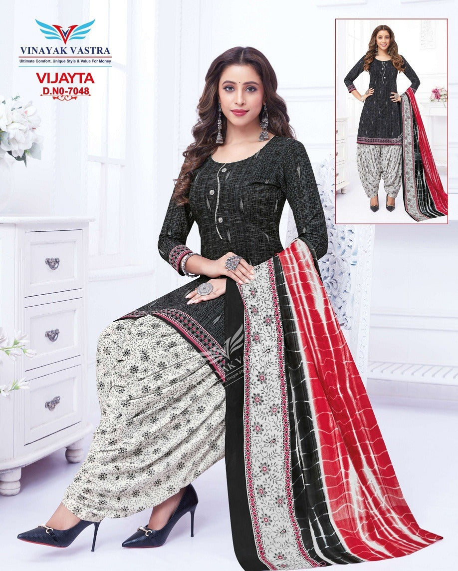 Vijayta Vol 1 Vinayak Vastra Cotton Dress Material