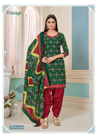 Vintage Skt Cotton Dress Material