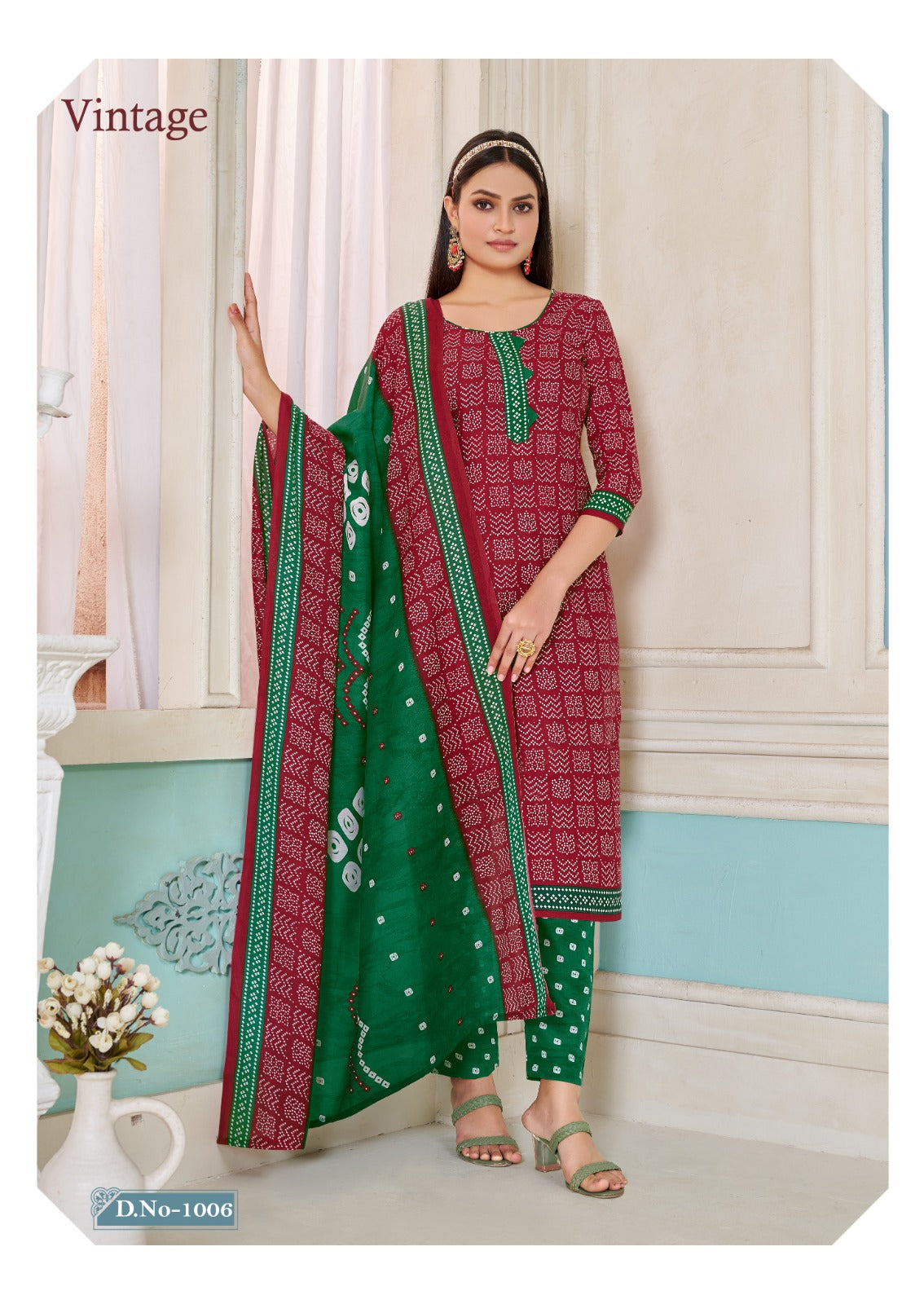 Buy Printed Dress Material Set + 1 Kurti Fabric Free - Pick Any 1 (2PDM-2)  Online at Best Price in India on Naaptol.com