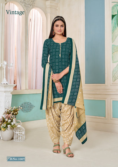 Vintage Skt Cotton Dress Material