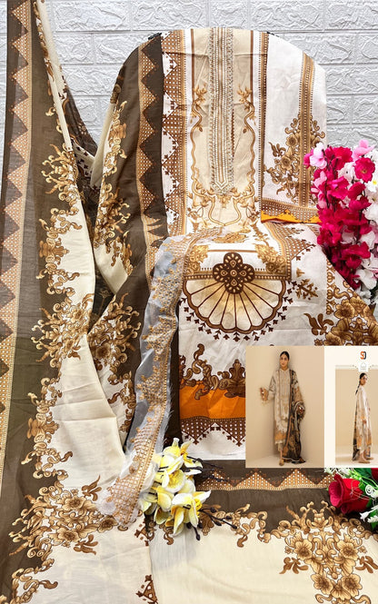 Vintage Vol 12 Shraddha Designer Lawn Cotton Pakistani Patch Work Suits