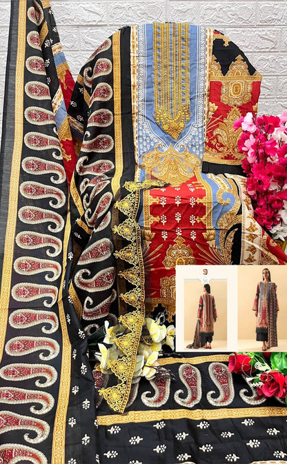 Vintage Vol 12 Shraddha Designer Lawn Cotton Pakistani Patch Work Suits