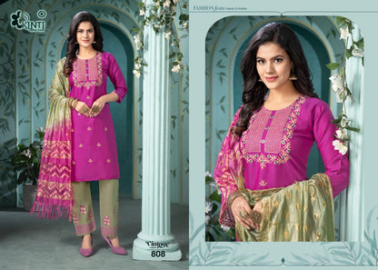 Vintage Vol 8 Kinti Rayon Readymade Pant Style Suits