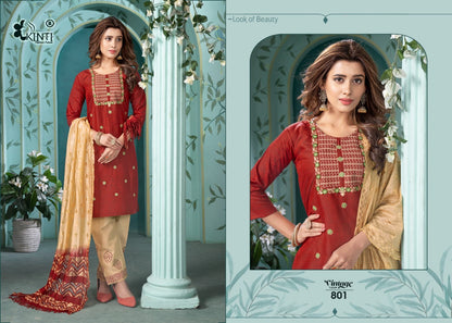 Vintage Vol 8 Kinti Rayon Readymade Pant Style Suits