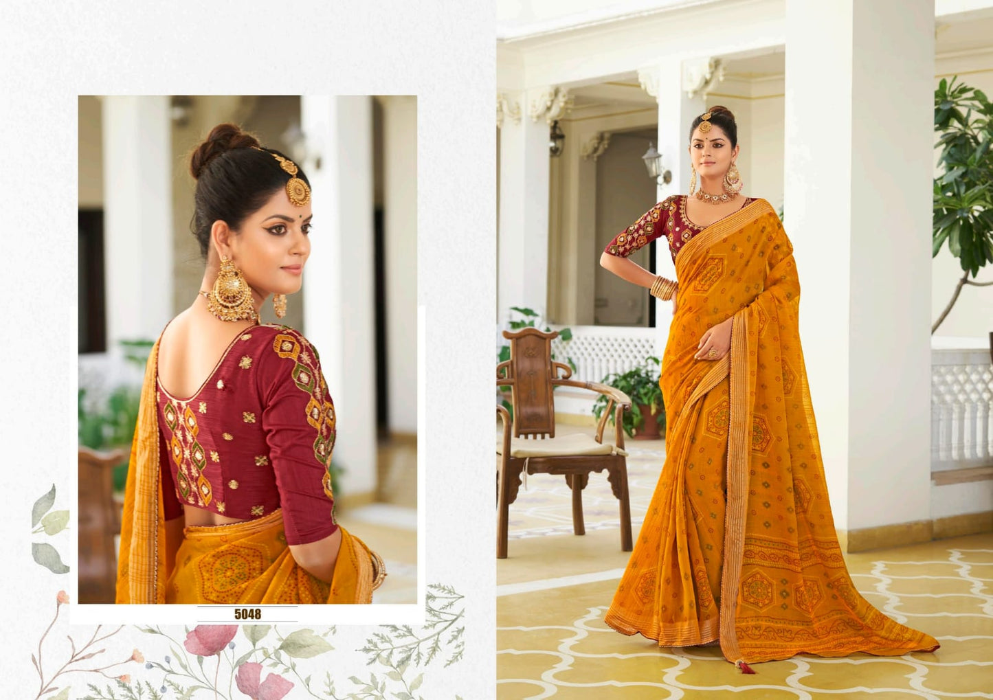 Vishala 5D Designer Chiffon Sarees