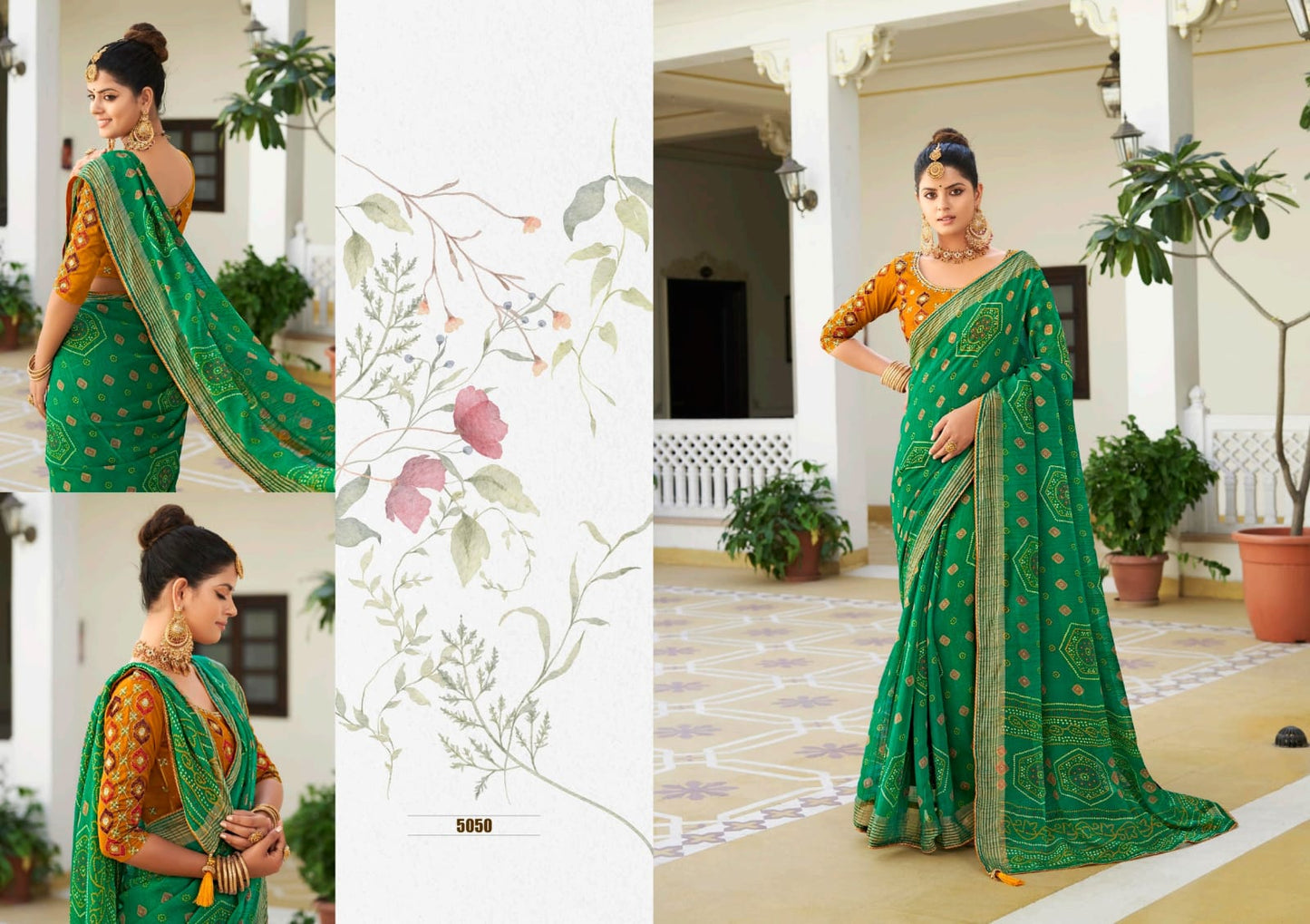 Vishala 5D Designer Chiffon Sarees