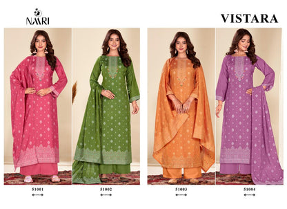 Vistara Naari Muslin Plazzo Style Suits